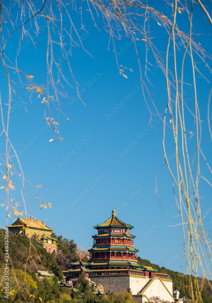 The Pavilion of the Fragrance of Buddha in Beijing, China