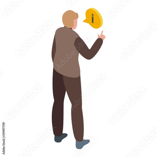 Modern mentor icon. Isometric of modern mentor vector icon for web design isolated on white background