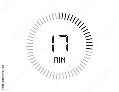 17 minutes timers Clocks, Timer 17 min icon