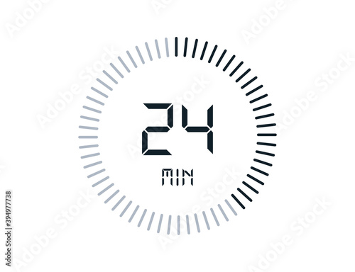 24 minutes timers Clocks, Timer 24 min icon