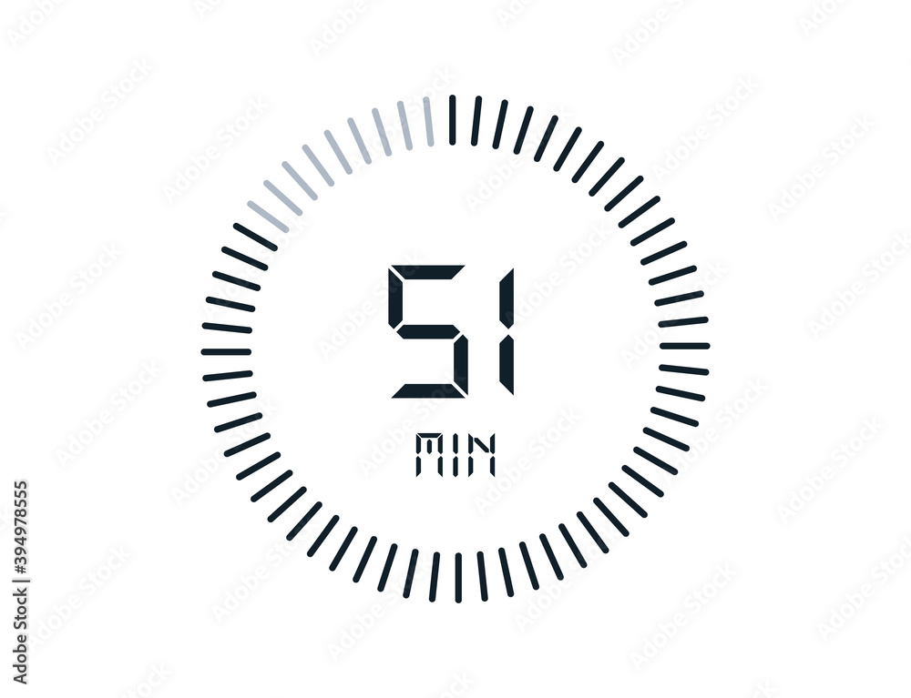 51 minutes timers Clocks, Timer 51 min icon 51 minutes timers Clocks, Timer 51 min icon