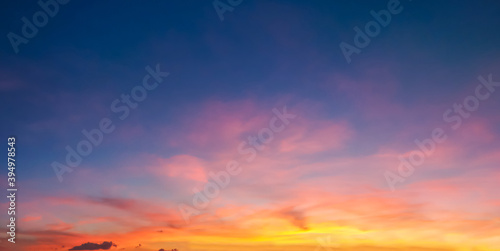sunset in the sky © Praew stock