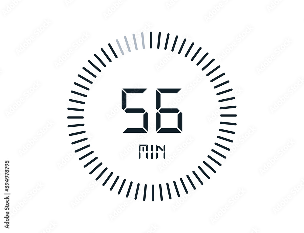 56 minutes timers Clocks, Timer 56 min icon 56 minutes timers Clocks, Timer 56 min icon