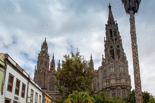 Arucas city church in Gran Canaria