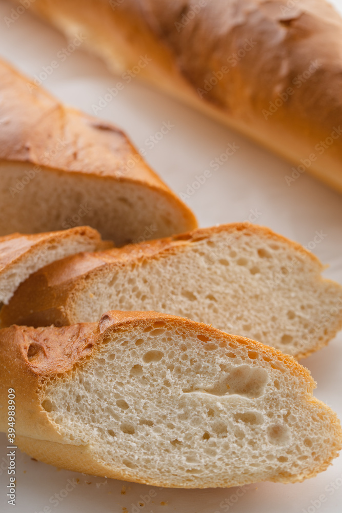 French baguette crunchy white bread