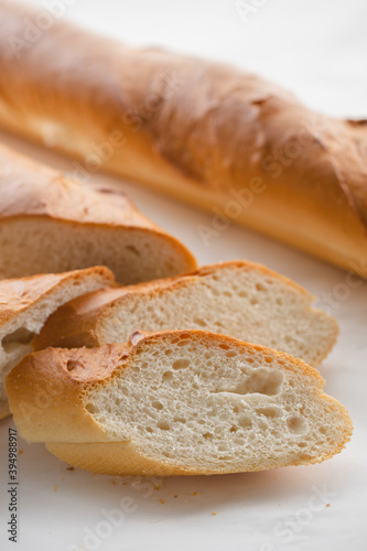 French baguette crunchy white bread