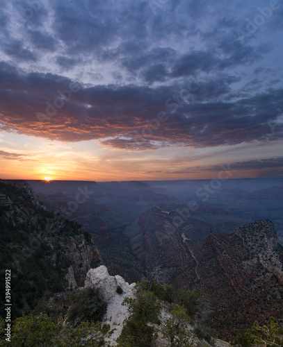 Grand Canyon, Arizona, USA  iconic landscape. Scenic sunset view © oluuuka
