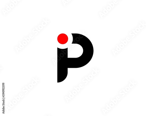 IP PI LETTER LOGO DESIGN VECTOR TEMPLATE. IP PI  LOGO DESIGN.