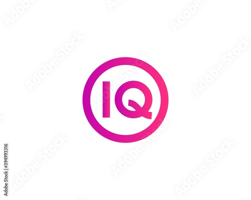 IQ QI LETTER LOGO DESIGN VECTOR TEMPLATE. IQ QI LOGO DESIGN.