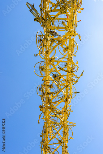 tour de france monument, brussels, 2019 photo