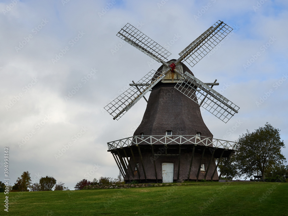 Traditional Danish windmill
