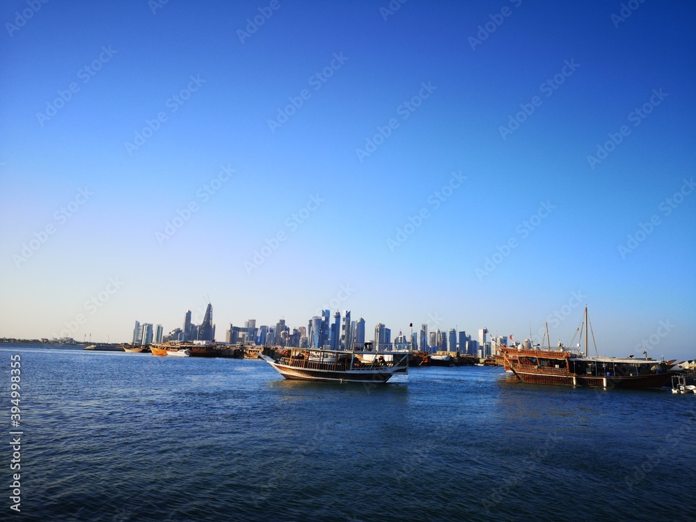 Barcos en Doha.