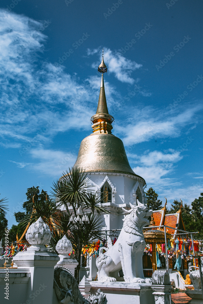 Fototapeta premium Wat Pa Dara Phirom Phra Aram Luang in Mae Rim, Chiang Mai province, Thailand