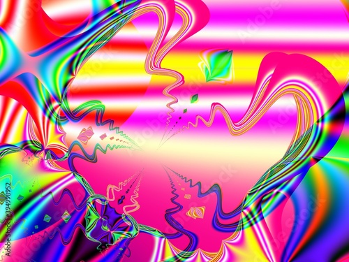 Crazy fractal art abstract fun illustration