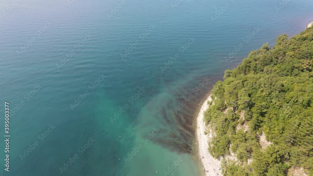 Wild nature of the black sea and green forest with gorgeous mountains in the city of Tuapse Wild nature of the black sea and green forest with gorgeous mountains in the city of Tuapse
