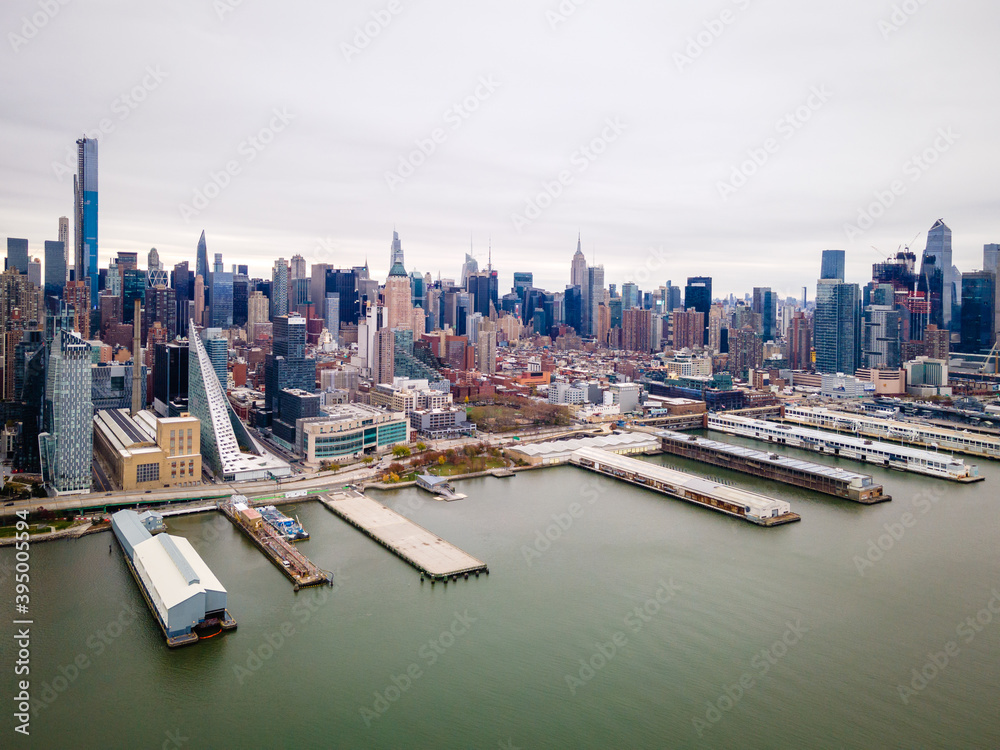 Obraz premium Aerial of West New York New Jersey