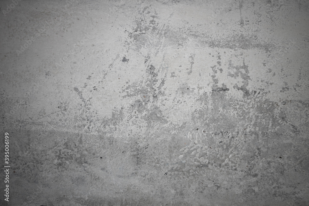 Texture of old gray concrete wall for background, with space for text or image.
