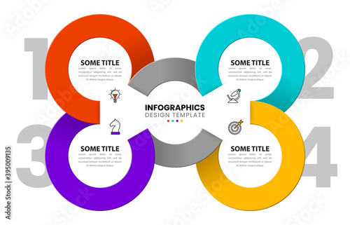 Infographic design template. Creative concept with 4 steps
