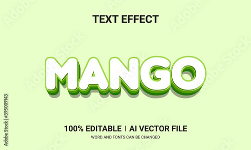 Editable text effects-Mango text effects