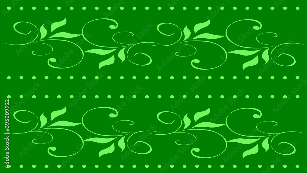 green background with batik design green background with batik design