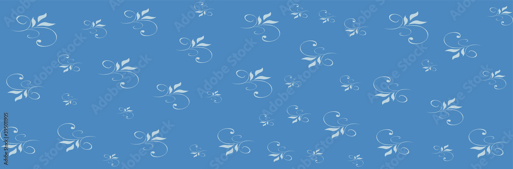 blue background, with batik design blue background, with batik design