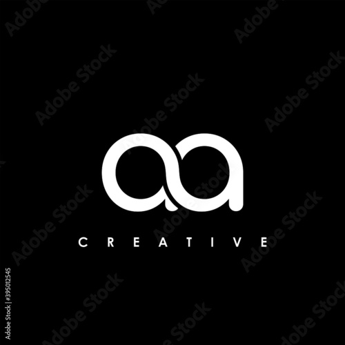 AA Letter Initial Logo Design Template Vector Illustration	
