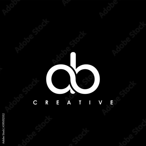 AB Letter Initial Logo Design Template Vector Illustration	
