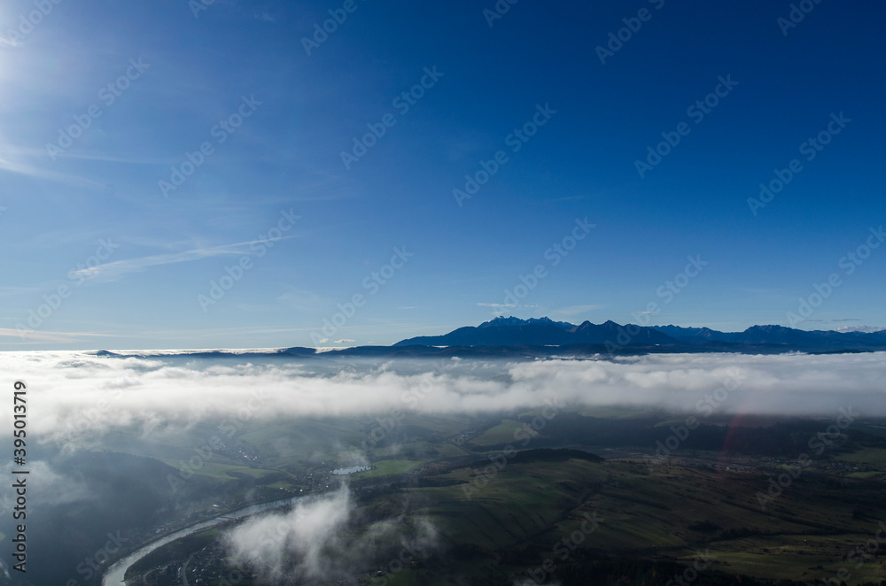 Pieniny panoram - mgła