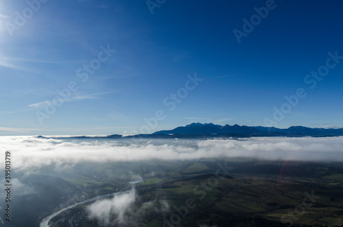 Pieniny panoram - mgła