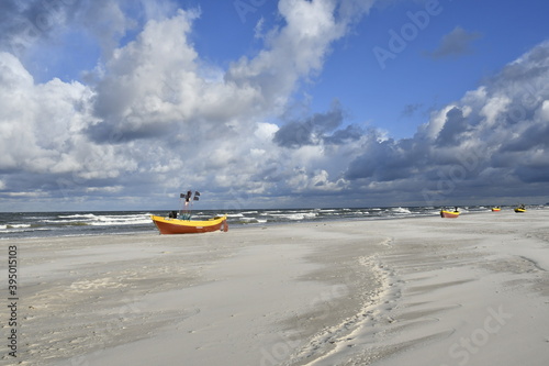 Winter on the wonderful beach of Debki