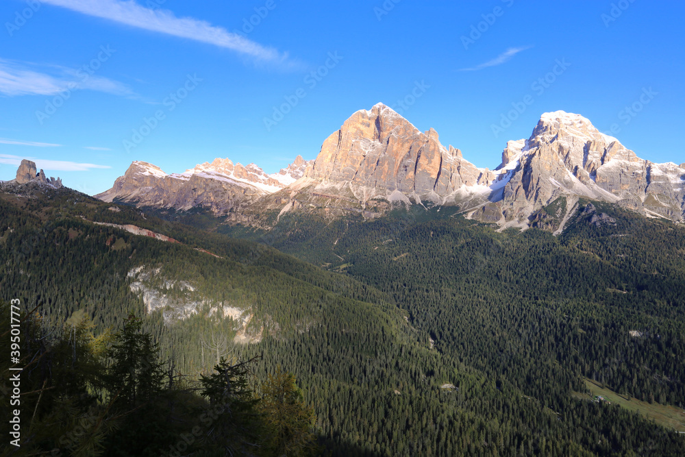 The mountains of the Dolomites near Cortina D'Ampezzo