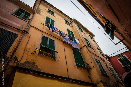 Fototapeta Naklejka Na Ścianę i Meble -  In the small streets of Monterosso al Mare in Cinque Terre,  Italy