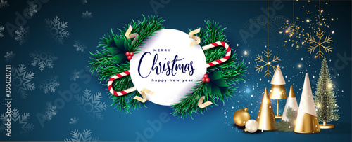Merry-christmas-banner-with-snowflakes.