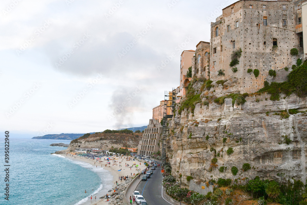 Urban view of Tropea in southern Italy