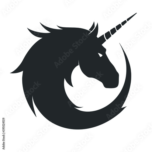 Icon of the unicorn head
