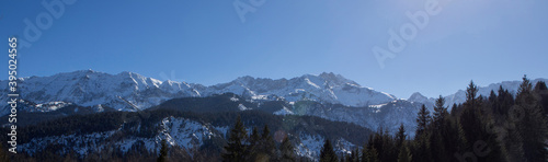 Mountain view at Partnachklamm in Garmisch-Partenkirchen, Bavaria, Germany, wintertime © BirgitKorber