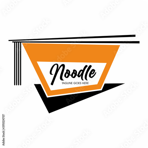 Fast food logo and noodles logo 