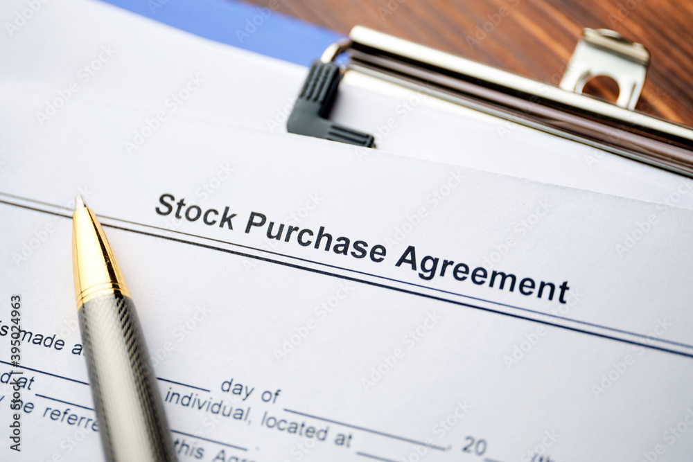 The document Stock Purchase Agreement is ready for signing The document Stock Purchase Agreement is ready for signing