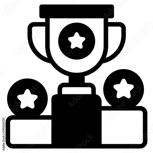 
Vector of competition, filled icon 
