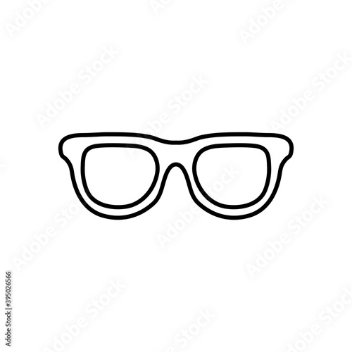 glasses icon image, line style