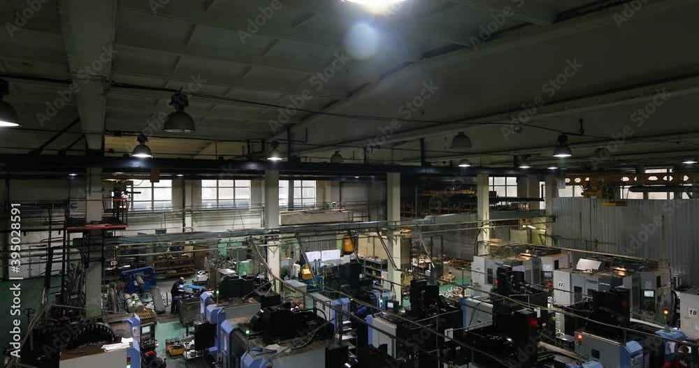 Minsk, Belarus - November 24, 2020: production of auto parts. modern factory, high-precision machines Minsk, Belarus - November 24, 2020: production of auto parts. modern factory, high-precision machines