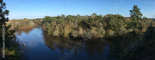 Neuse River overlook in autumn in Cliffs of the Neuse State Park North Carolina