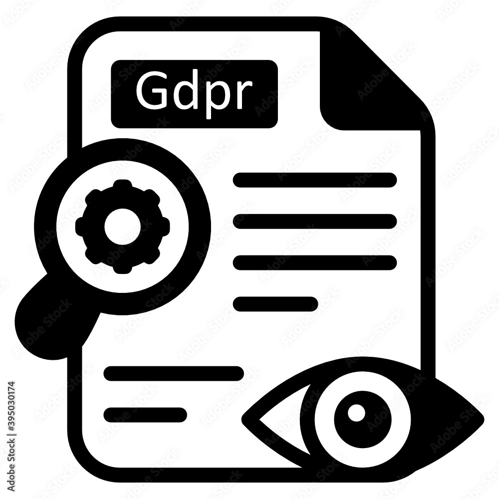 Solid icon of gdpr certification in trendy solid design
Solid icon of gdpr certification in trendy solid design