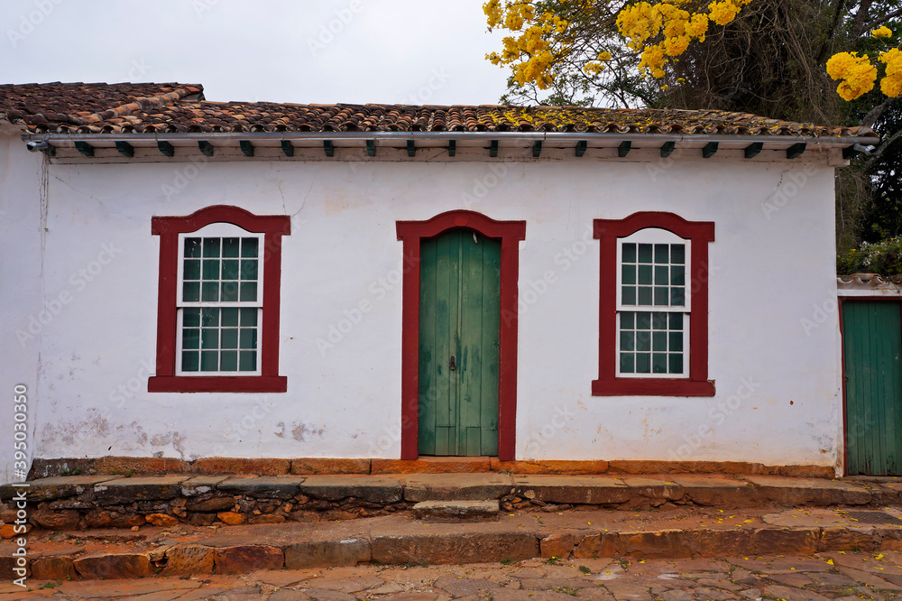 Colonial house in Tiradentes, Minas Gerais, Brazil 