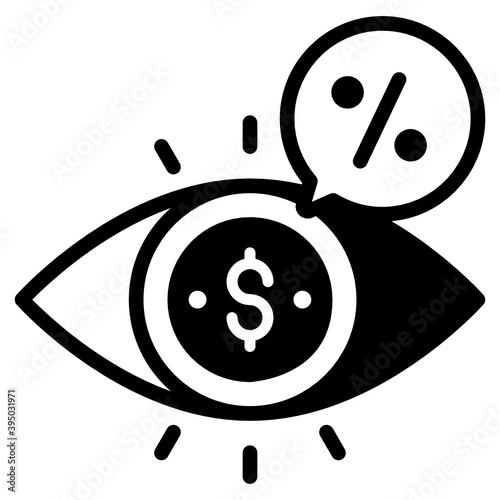 
Trendy editable icon of speculation filled vector 
