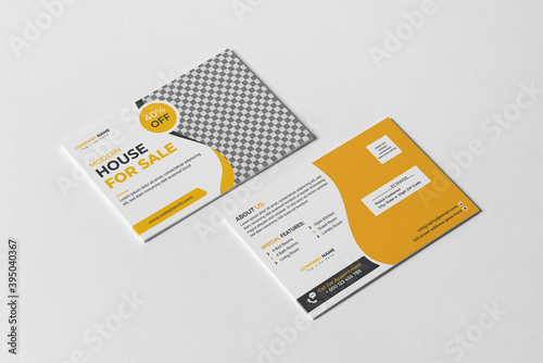 Unique Real Estate Postcard Template