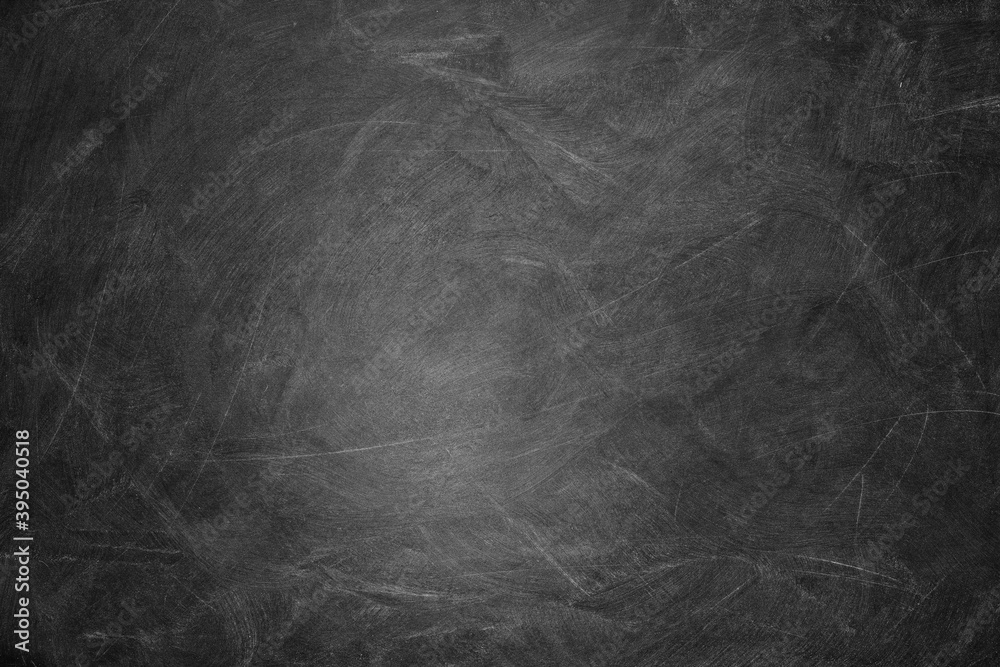 Naklejka premium Abstract texture of chalk rubbed out on green blackboard or chalkboard background. School education, dark wall backdrop or learning concept.