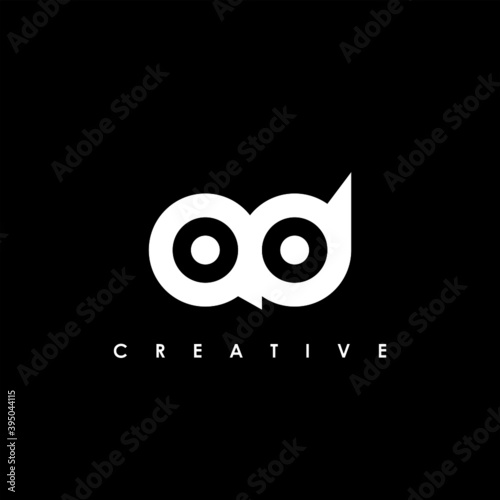 AD Letter Initial Logo Design Template Vector Illustration 