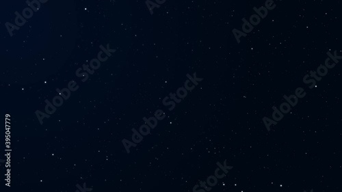 Floating dust particles shimmering on a blue background, bokeh abstract background