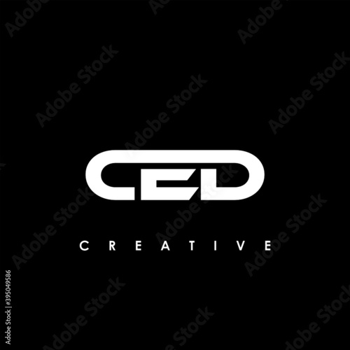 CED Letter Initial Logo Design Template Vector Illustration	
